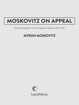 cover image of Moskovitz on Appeal